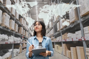 woman working in the supply chain