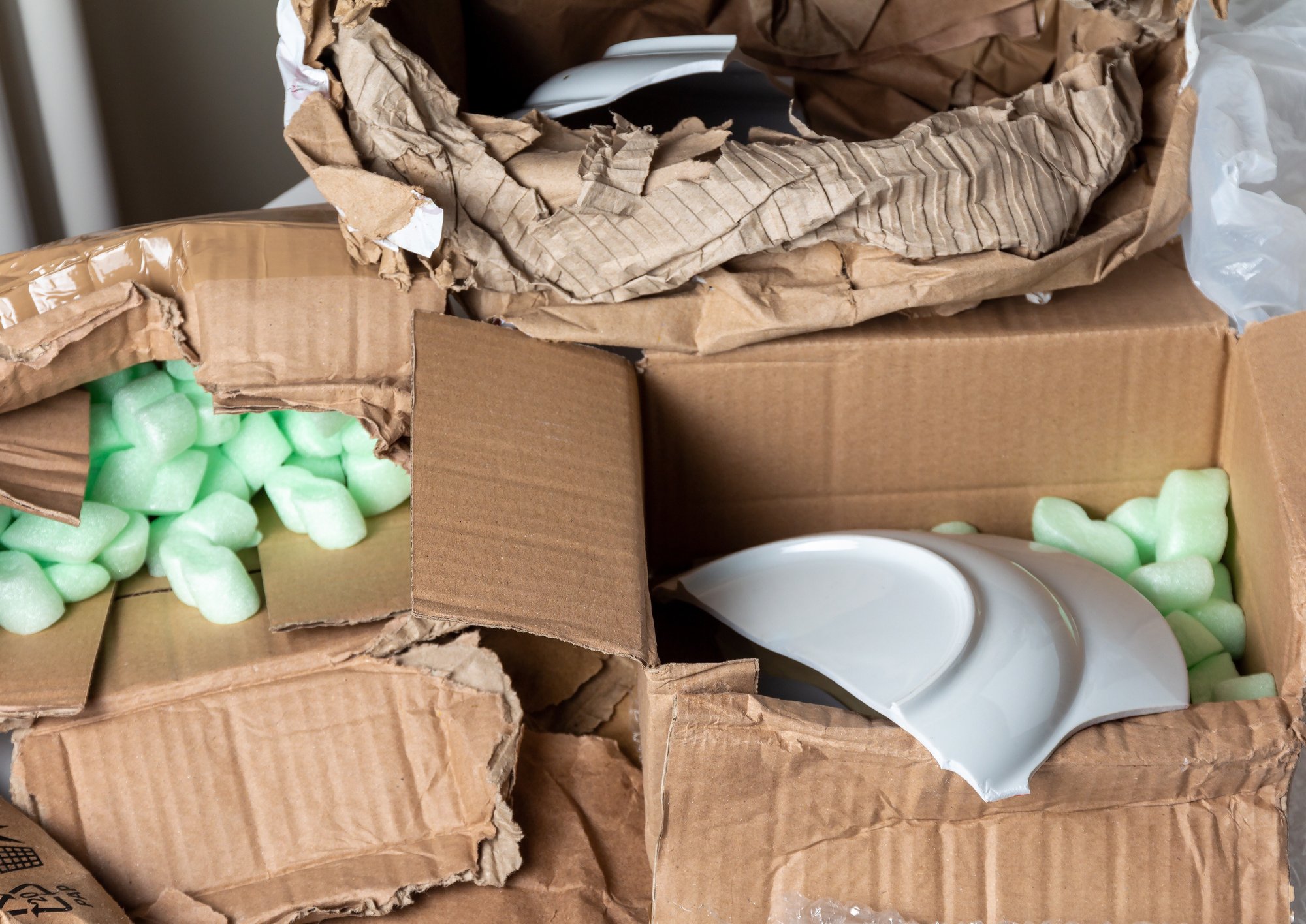 improper packaging and handling shipping mistake