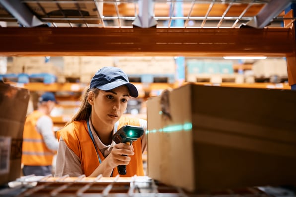 mobile barcode scanning in a private warehouse