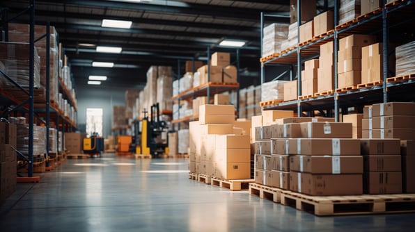 distributed inventory in a warehouse