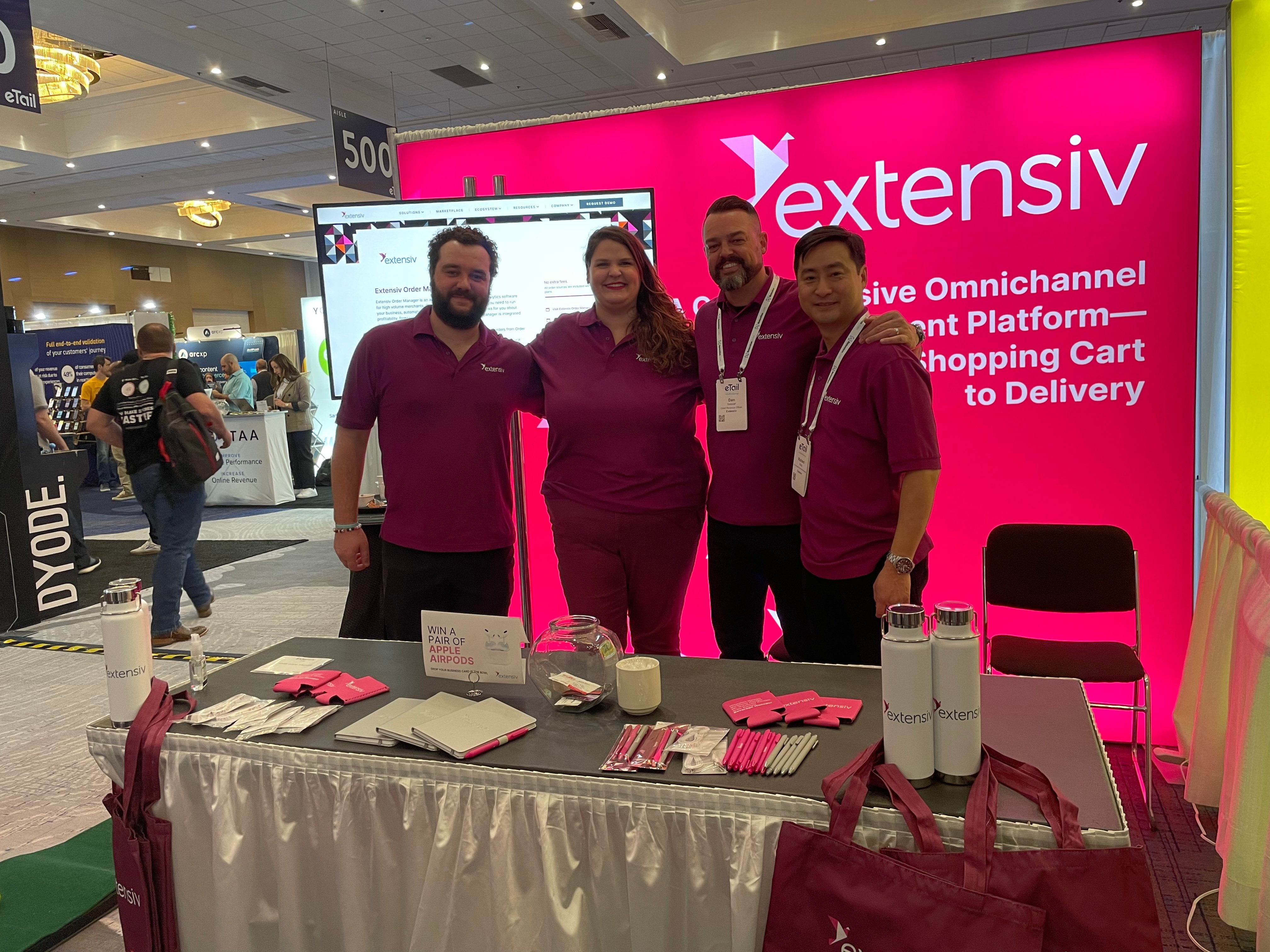 the Extensiv team at eTail West