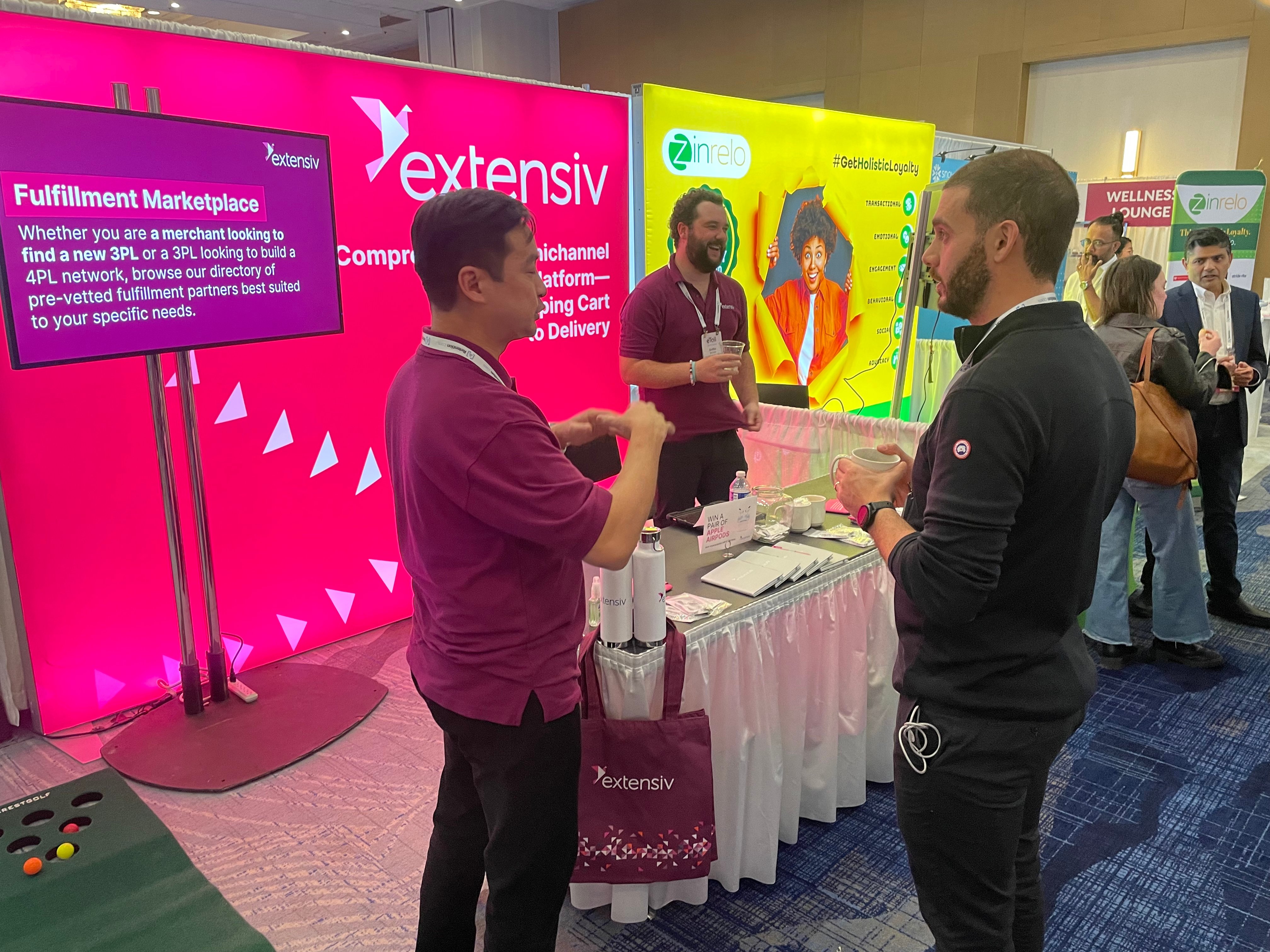 the Extensiv team at eTail West