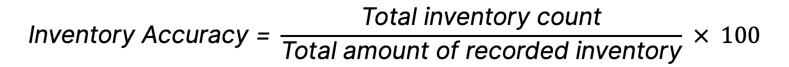 inventory accuracy formula