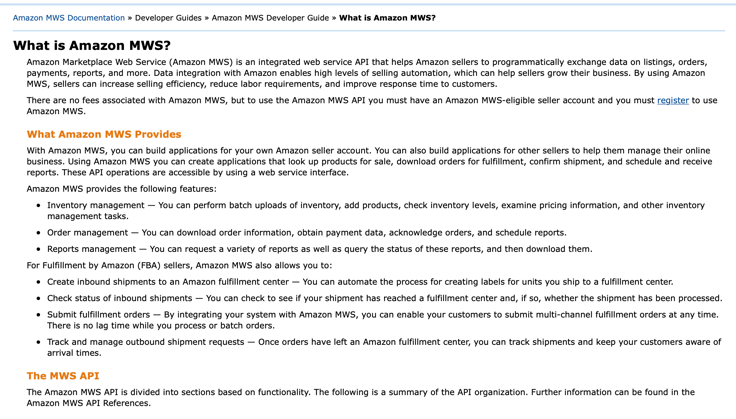 Amazon Marketplace Web Service-1