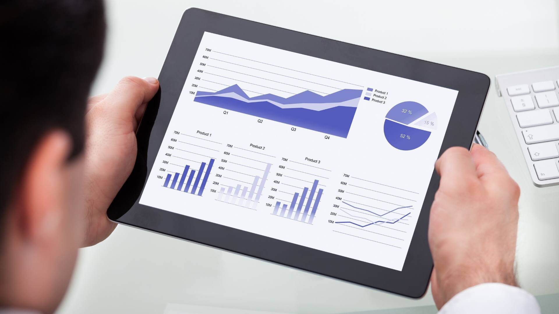 Businessman Analyzing Graph