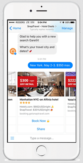 Chatbots-SnapTravel-Example
