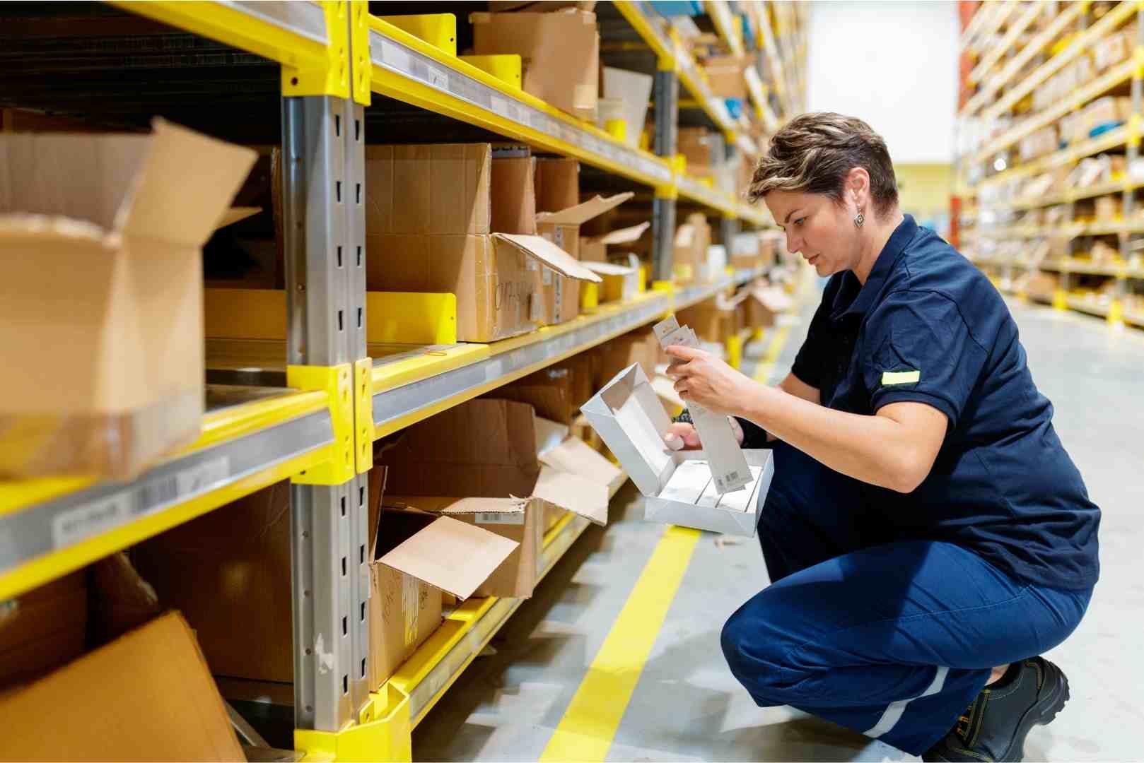 Female warehouse worker