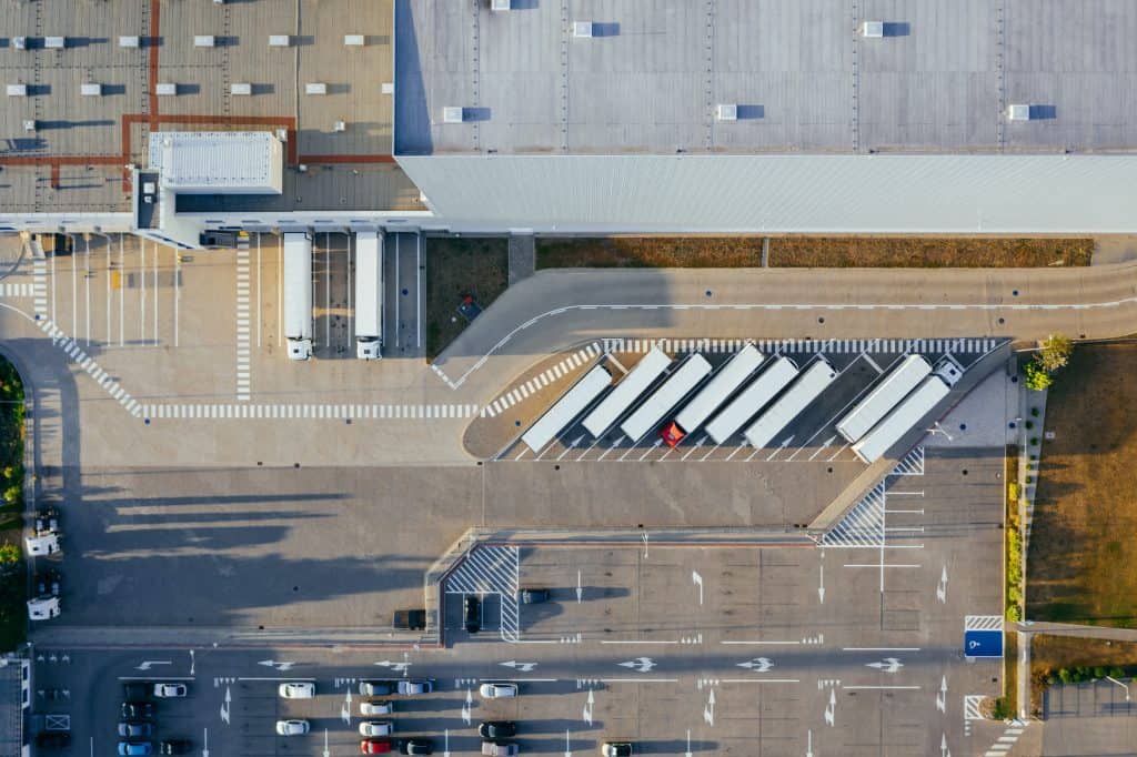 Warehouse shipping dock