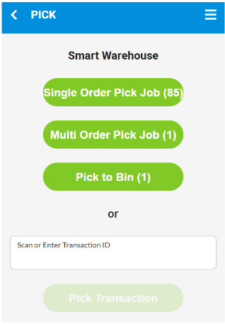 Extensiv 3PL Warehouse Manager pick process options