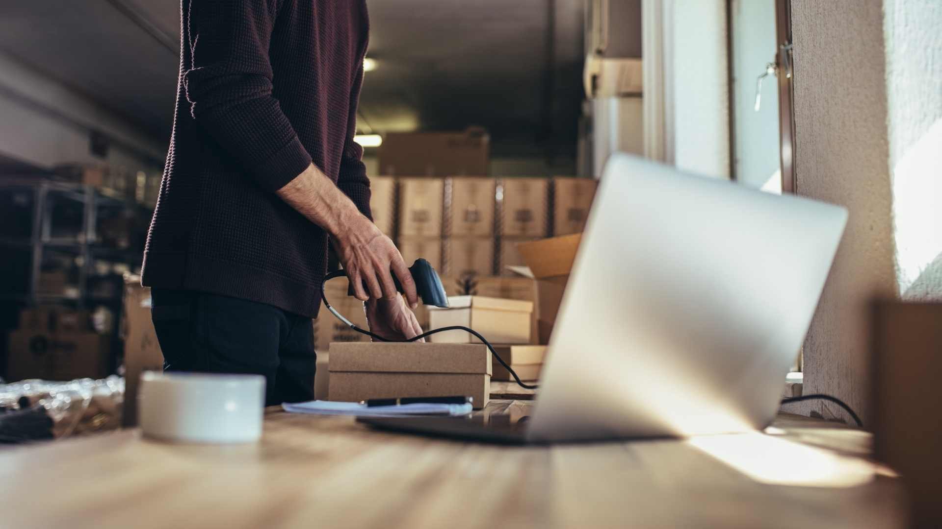 scanning a parcel