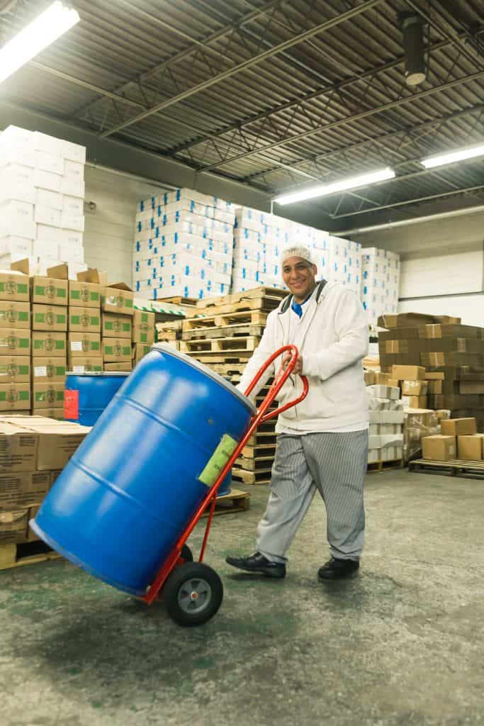 warehouse picking with a 2-wheeler