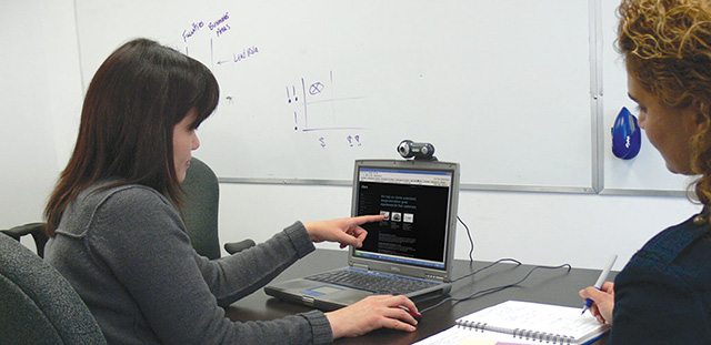Subject Undergoing Usability Testing