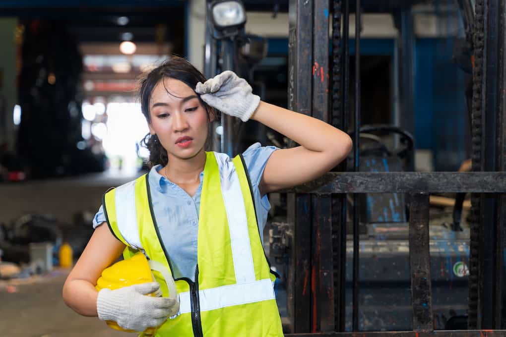 female warehouse worker 