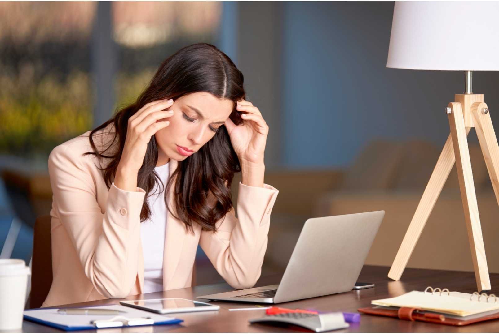 woman in a bad mood