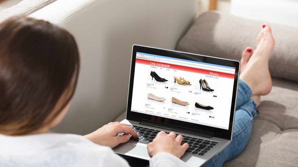 Woman Doing Online Shopping