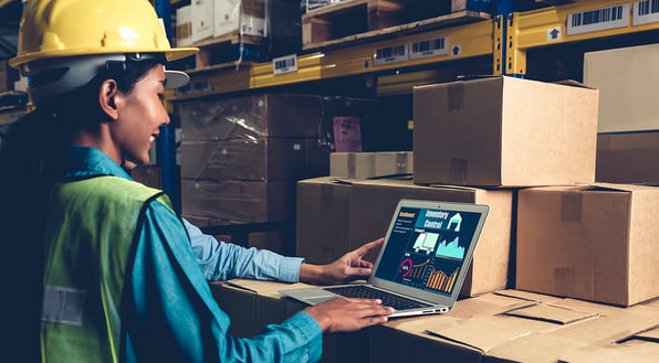 female-picker-inventory-control-automation-warehouse