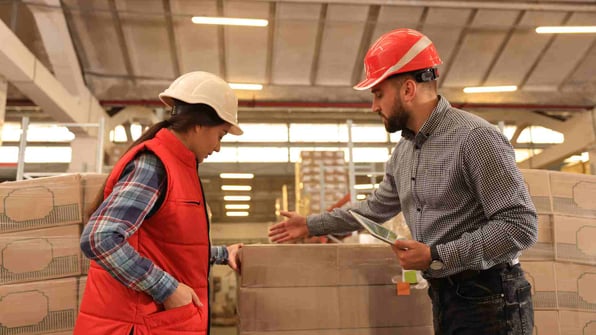 warehouse managers at logistics center