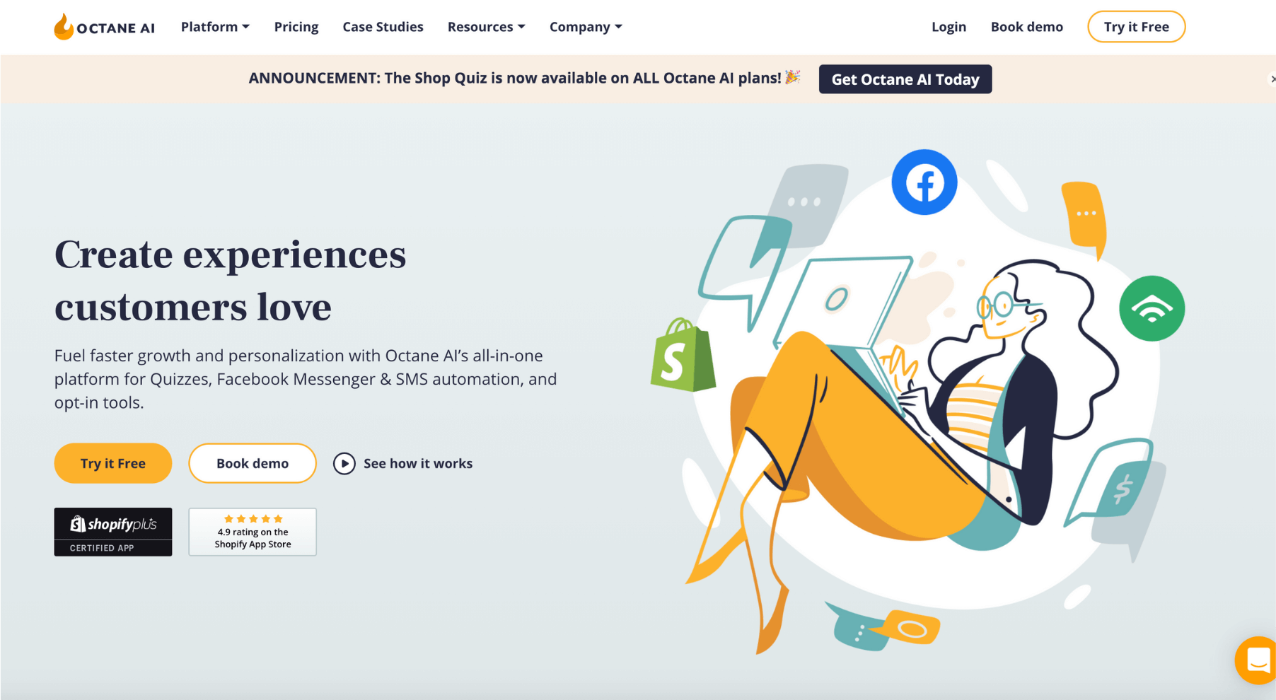 Octane AI messenger and SMS marketing platform