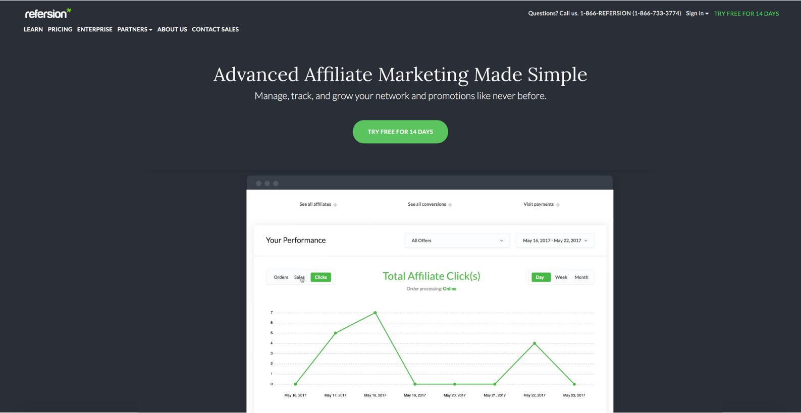 Refersion affliate and influencer marketing platform